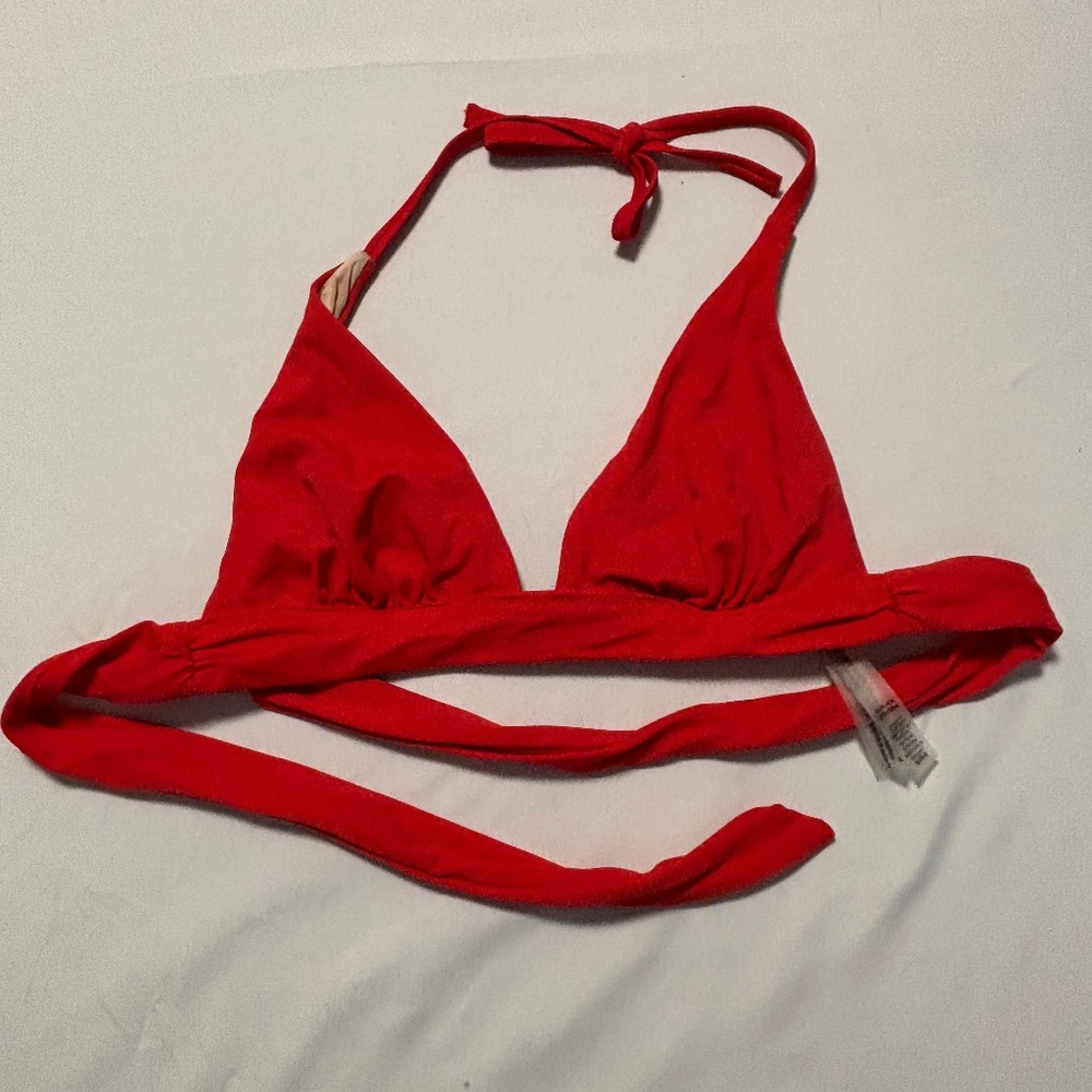 Victoria Secret Red Bikini Top Size Small